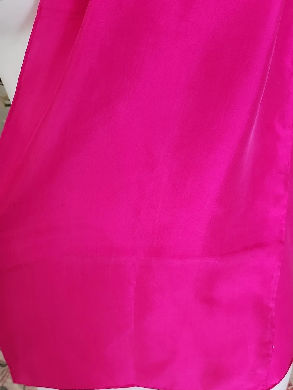 Bright Fuchsia Silk Scarf